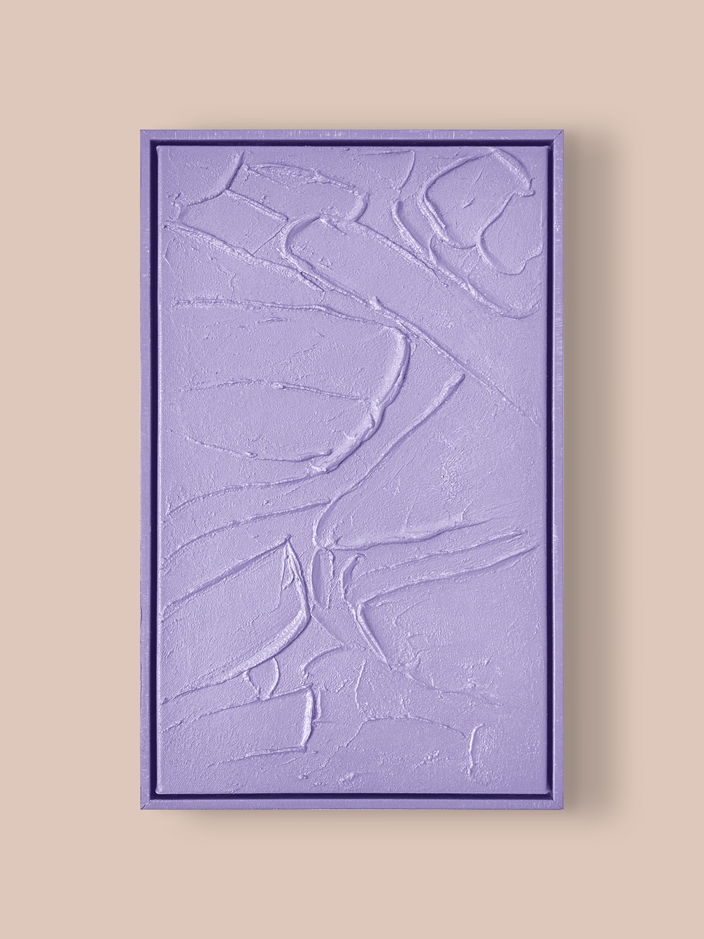 LAVENDER TEXTURED PAINTING